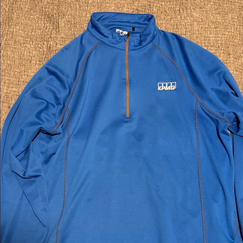 Ping Blue Performance 1/4 Zip Pullover - image 1